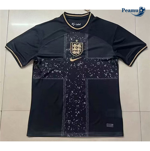 Peamu - Maillot foot Angleterre Noir 2023-2024 Officiel