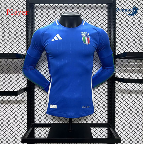 Peamu - Maillot foot Italie Player Version Domicile Manche Longue 2024-2025 Chinois