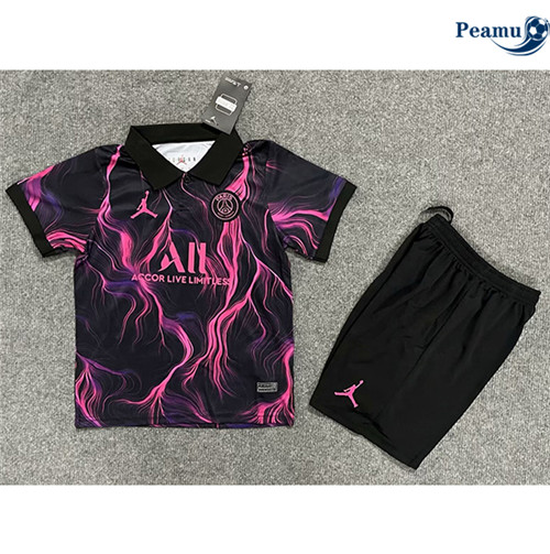 Peamu - Maillot foot PSG Enfant Édition spéciale lapel Furi 2023-2024 personnalisé