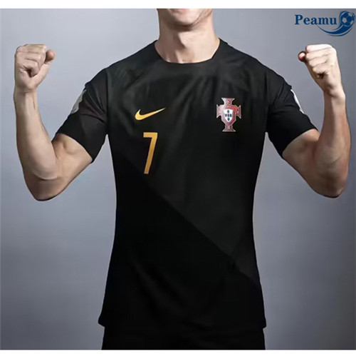 Peamu - Maillot foot Portugal Noir 2023-2024 France
