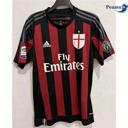 Peamu - Maillot Rétro AC Milan Domicile 15-16 Officiel