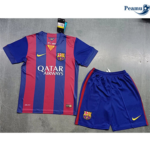 Peamu - Maillot Rétro Barcelone Enfant Domicile 2014-15 Officiel
