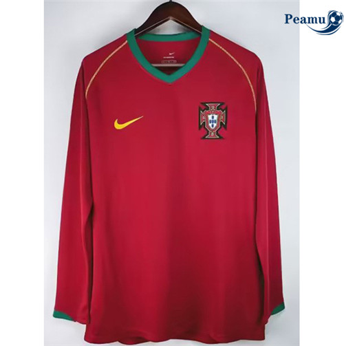Peamu - Maillot Rétro Portugal Domicile Manche Longue 2006 Outlet