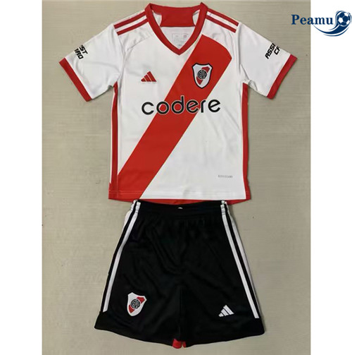 Peamu - Maillot foot River plate fc Enfant Domicile 2023-2024 Officiel