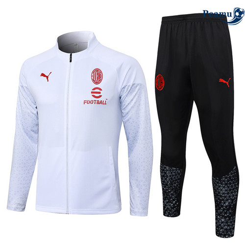 Peamu - Veste Survetement AC Milan Blanc 2024-2025 France