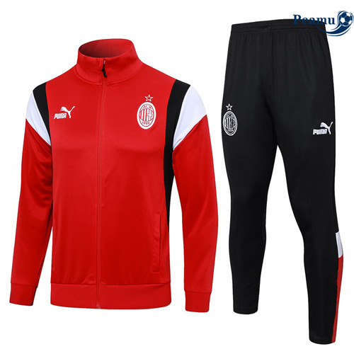 Peamu - Veste Survetement AC Milan rouge 2024-2025 Original