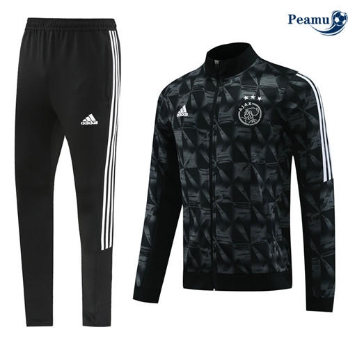 Peamu - Veste Survetement AFC Ajax noir 2024-2025 France
