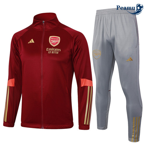 Peamu - Veste Survetement Arsenal rouge foncé 2024-2025 Outlet