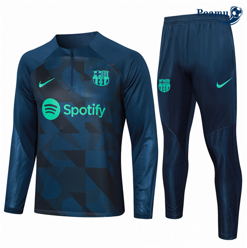 Peamu - Survetement Barcelone bleu royal 2024-2025 Chinois