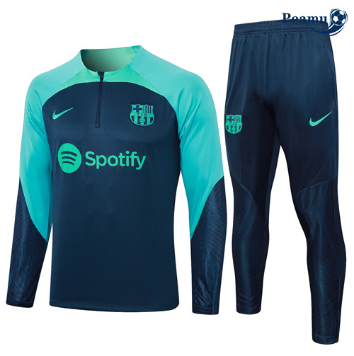 Peamu - Survetement Barcelone Enfant bleu royal 2024-2025 Original