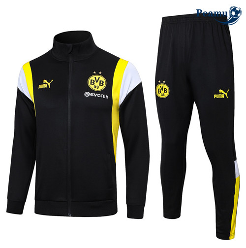Peamu - Veste Survetement Borussia Dortmund noir 2024-2025 Outlet