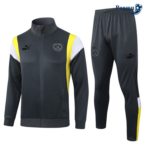 Peamu - Veste Survetement Borussia Dortmund gris 2024-2025 Chinois