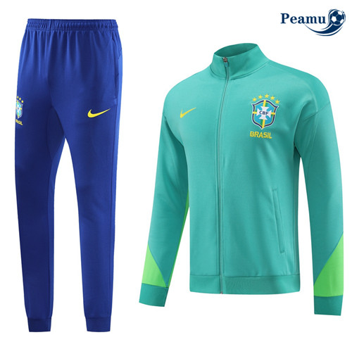Peamu - Veste Survetement Brésil bleu 2024-2025 Paris