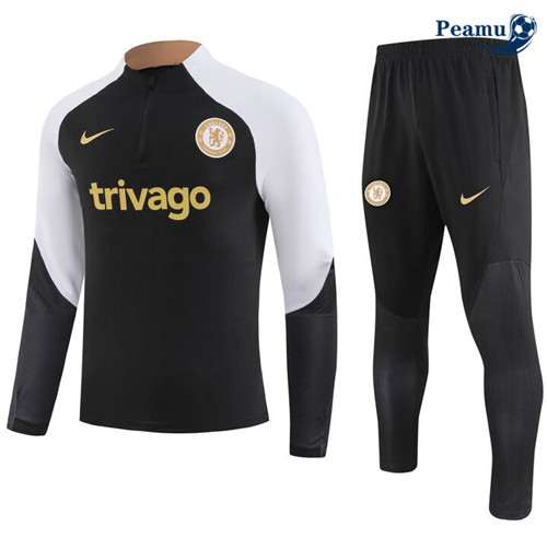 Peamu - Survetement Chelsea Enfant noir 2024-2025 Original