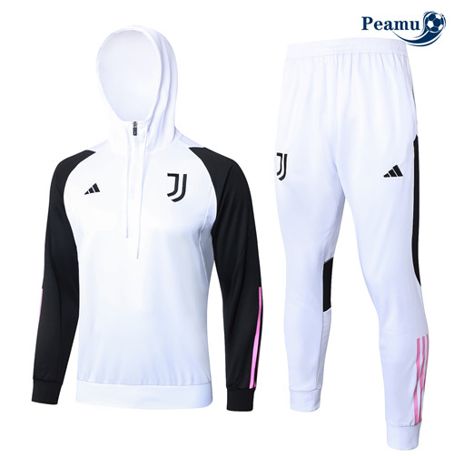 Peamu - Survetement Juventus à capuche Blanc 2024-2025 Paris