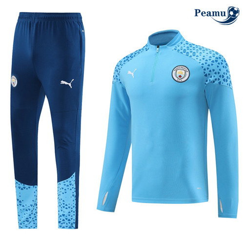 Peamu - Survetement Manchester City bleu ciel 2024-2025 Chinois