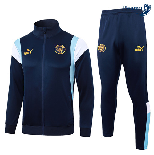 Peamu - Veste Survetement Manchester City bleu royal 2024-2025 Officiel
