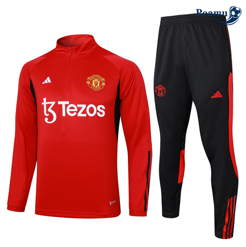 Peamu - Survetement Manchester United Enfant kit rouge 2024-2025 grossiste