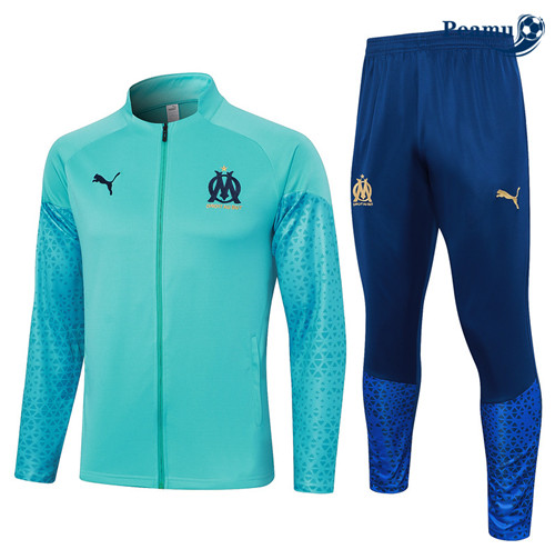 Peamu - Veste Survetement Marseille bleu 2024-2025 Chinois