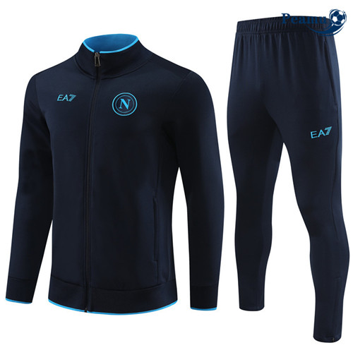 Peamu - Veste Survetement Naples Enfant bleu marine 2024-2025 personnalisé