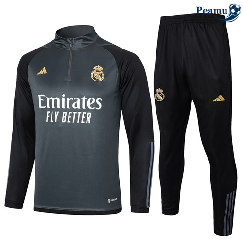 Peamu - Survetement Real Madrid gris foncé 2024-2025 grossiste