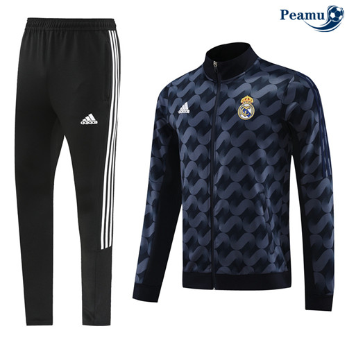 Peamu - Veste Survetement Real Madrid noir 2024-2025 France