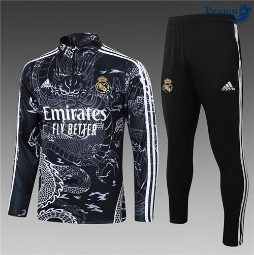 Peamu - Survetement Real Madrid Enfant noir 2024-2025 grossiste