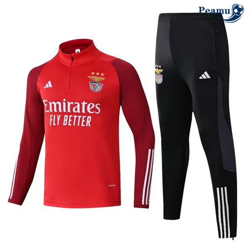 Peamu - Survetement S.L Benfica rouge 2024-2025 personnalisé