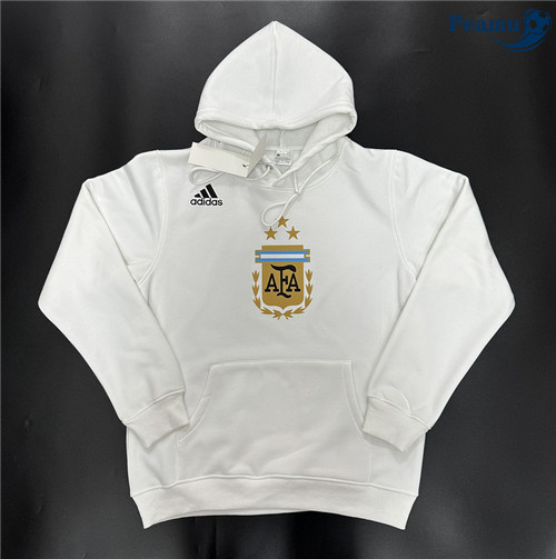 Peamu - Sweat A Capuche Argentine Blanc 2024-2025 discout