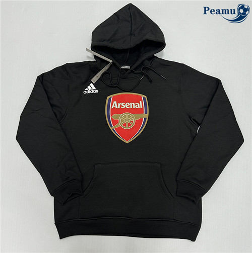 Peamu - Sweat A Capuche Arsenal noir 2024-2025 Original