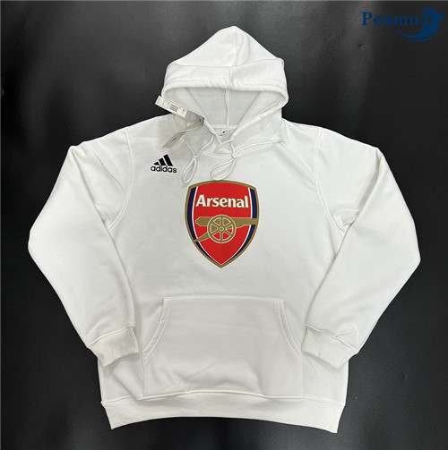 Peamu - Sweat A Capuche Arsenal Blanc 2024-2025 prix