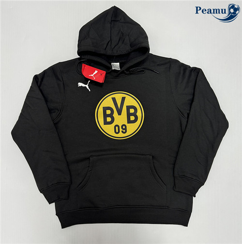 Peamu - Sweat A Capuche Borussia Dortmund noir 2024-2025 Soldes