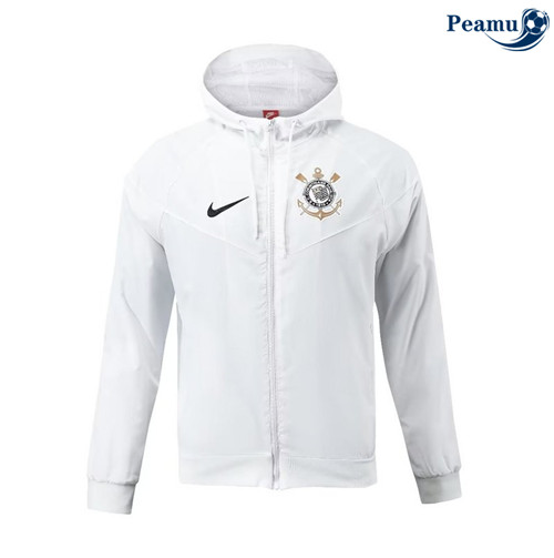 Peamu - Coupe vent Corinthians Blanc 2024-2025 France