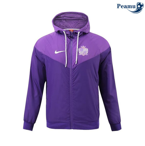 Peamu - Coupe vent Hiroshima Sanfrecce Violet 2024-2025 Soldes