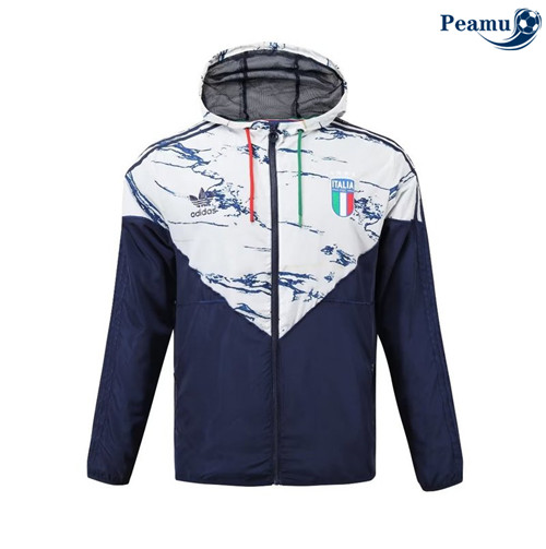 Peamu - Coupe vent Italie Blanc 2024-2025 personnalisé