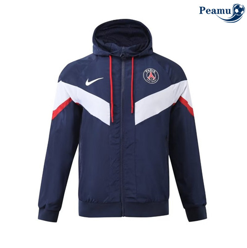 Peamu - Coupe vent Paris PSG bleu marine 2024-2025 Chinois