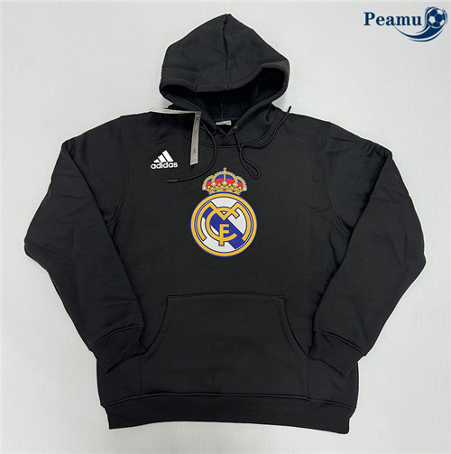 Peamu - Sweat A Capuche Real Madrid noir 2024-2025 Paris
