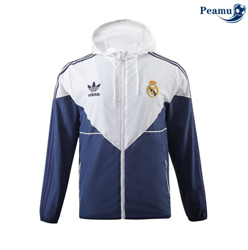 Peamu - Coupe vent Real Madrid bleu marine 2024-2025 France