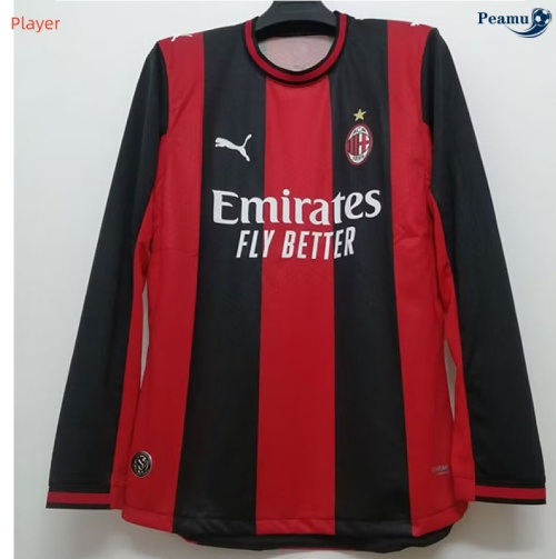 Maillot foot AC Milan Player Domicile Manche Longue 2026-2027 Soldes