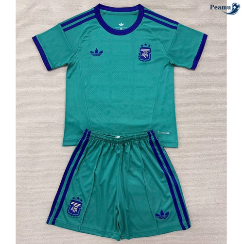 Peamu Maillot foot Argentina Enfant Gardien de but vert 2026-2027