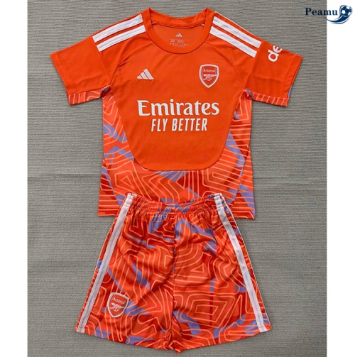 Maillot foot Arsenal Enfant Gardien De But Orange 2026-2027 Discout