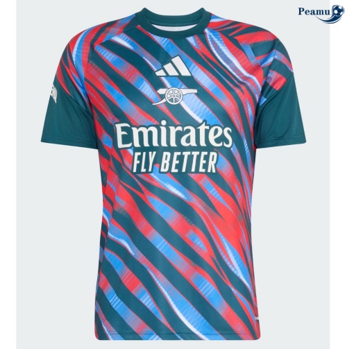 Maillot foot Arsenal Pre-Match Rouge/bleu ciel 2026-2027 Personnalisé