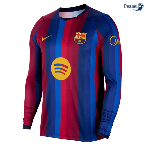 Maillot foot Barcelone Domicile Manche Longue 2026-2027 Personnalisé