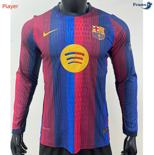 Peamu Maillot foot Barcelona Player Domicile Manche Longue 2026-2027