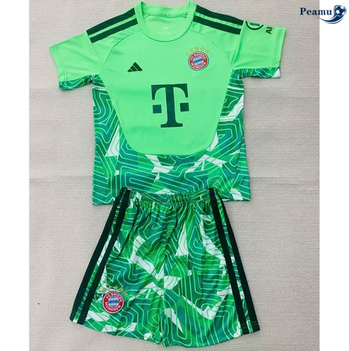 Maillot foot Bayern Munich Enfant Gardien De But Vert 2026-2027 Outlet