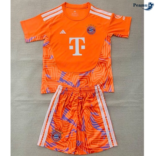 Maillot foot Bayern Munich Enfant Gardien De But Orange 2026-2027 Soldes