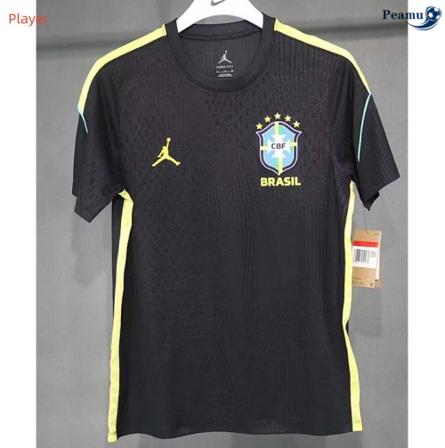 Maillot foot Brésil Player Training Noir 2026-2027 Officiel