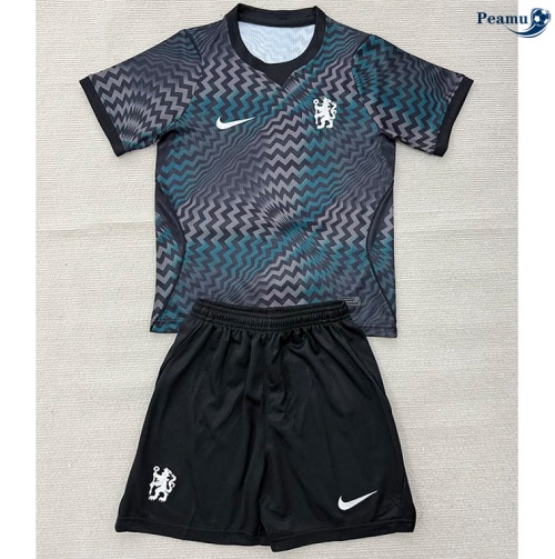 Maillot foot Chelsea Enfant Gardien De But Noir 2026-2027 Outlet