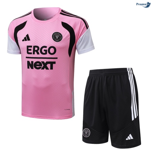 Maillot foot Kit Entrainement Inter Miami + Shorts Rose 2026-2027 Officiel