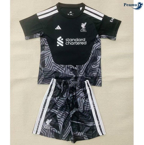Maillot foot Liverpool Enfant Gardien De But Noir 2026-2027 Discout